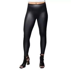 Jane and Bleecker Ladies’ Faux Leather Legging, Black, L